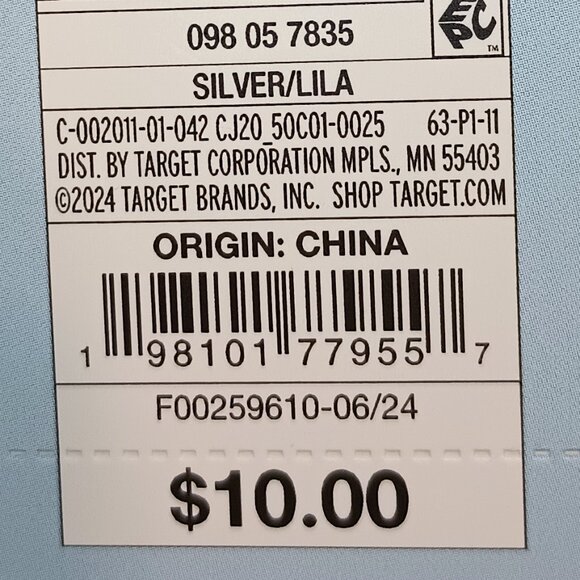 NEW Cat & Jack™ Silver Toddler Lila Metallic Scuff Slippers - Picture 12 of 12